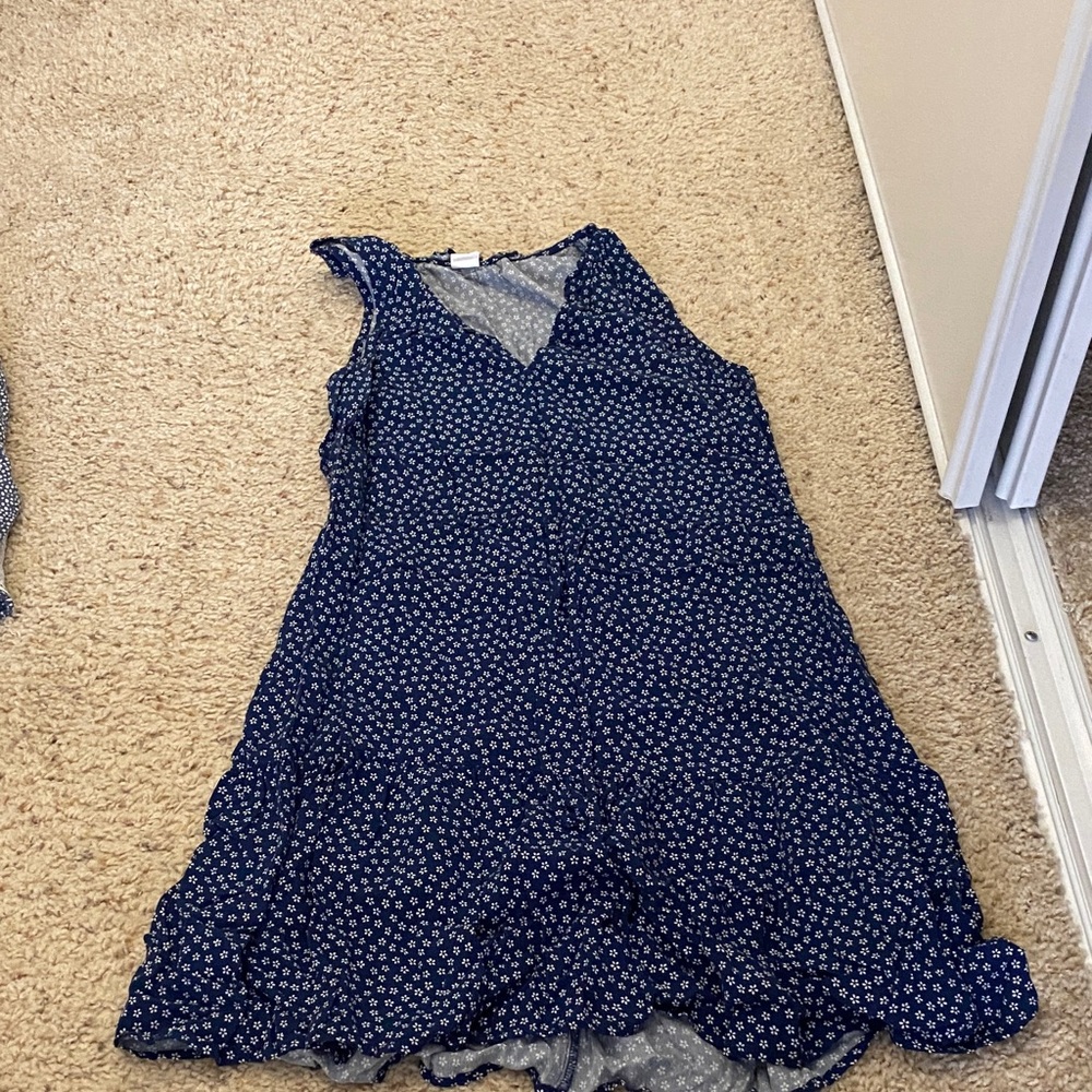 Gap' Navy Floral Sleeveless Dress